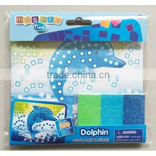 Kids craft kits,Educational DIY Craft,Fancy EVA mosaic sticker Craft
