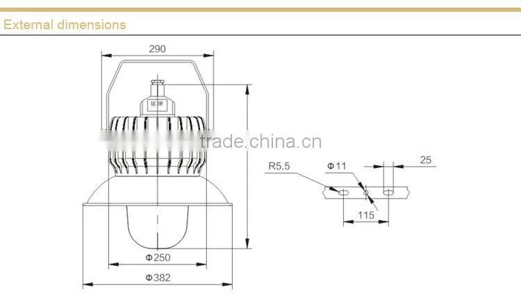 BPC8710 explosion proof platform lamp
