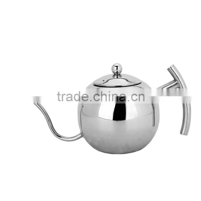 Good quality stainless steel tea pot with handle