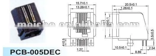 Multipurpose rj45 male connector