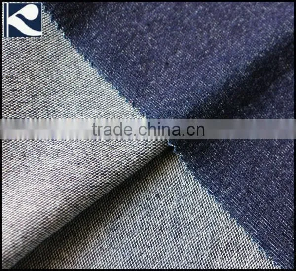 95% indigo cotton knitted denim fabric