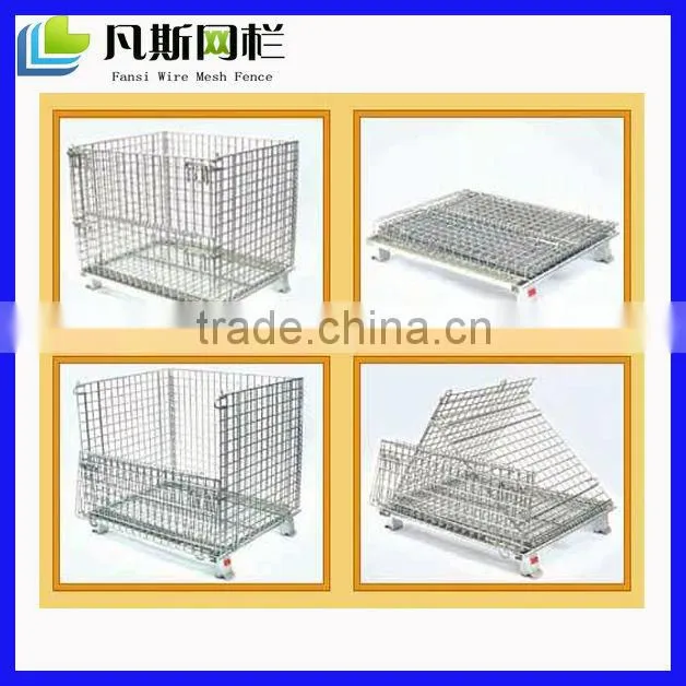 Metal galvanized steel cage mesh pallet