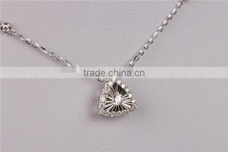 white gold Plated Fashion Pendant Advertisiing Necklace Jewelry Set Models