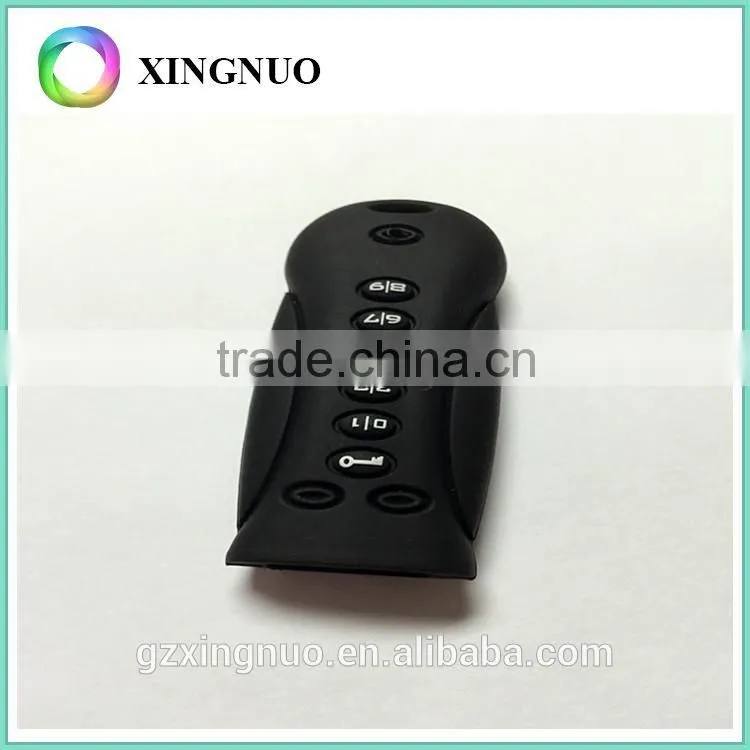 Custom Silicone rubber car key button case silicone car remote case