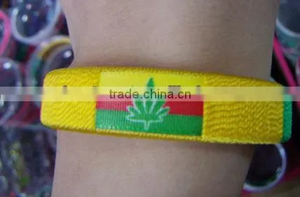 Jesus love me fans bracelet,Country flag bracelet bangles, hot sell PU bangle