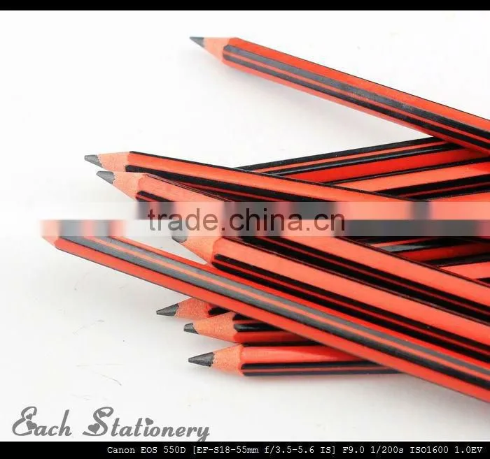 HB soft PVC soft colored fancy pencil with rubber top