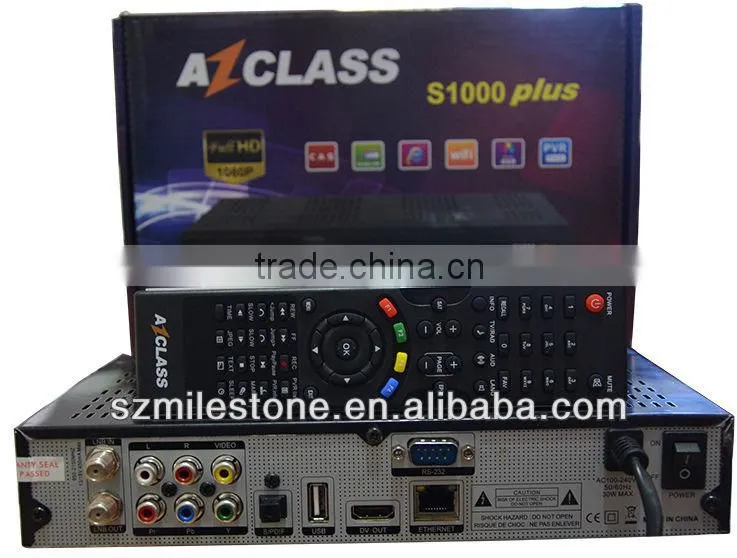 Original nagra3 satellite receiver AZCLASS S1000 Plus hd with IKS account