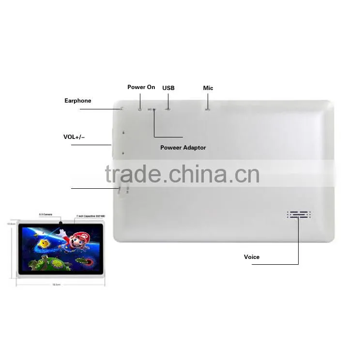 Hotting selling 2014 newest very cheap smart pad android 4.2 Q88 tablet pc
