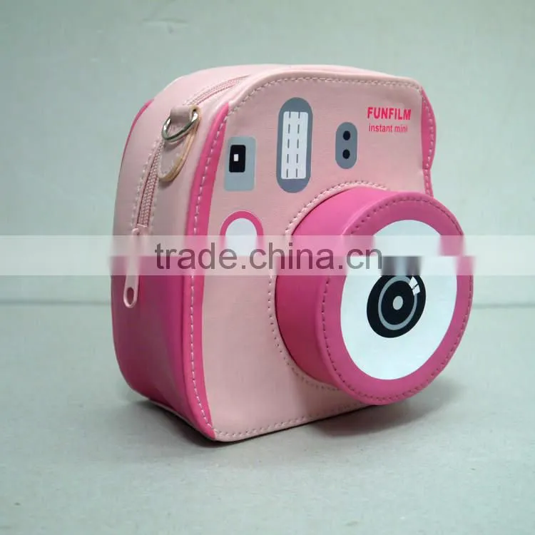 2016 New fashion custom designer durable pu leather waterproof camera bag Promotion camera bag with customized design