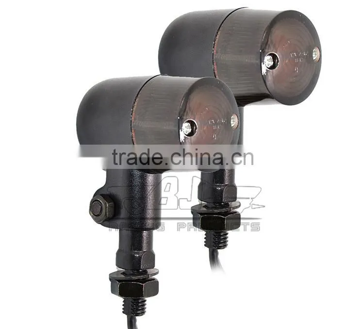 BJ-SL-061 Waterproof Ultra bright Universal E-Mark Aluminum Black Housing Sportbike Motocross LED Signal Light