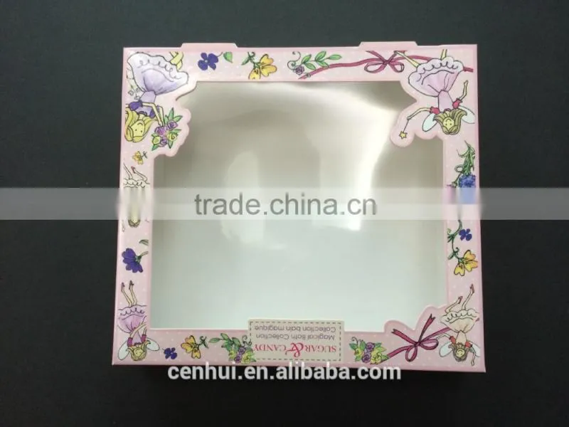 2015 Custom Wholesale High Grade Cosmetics Box with Transparent window