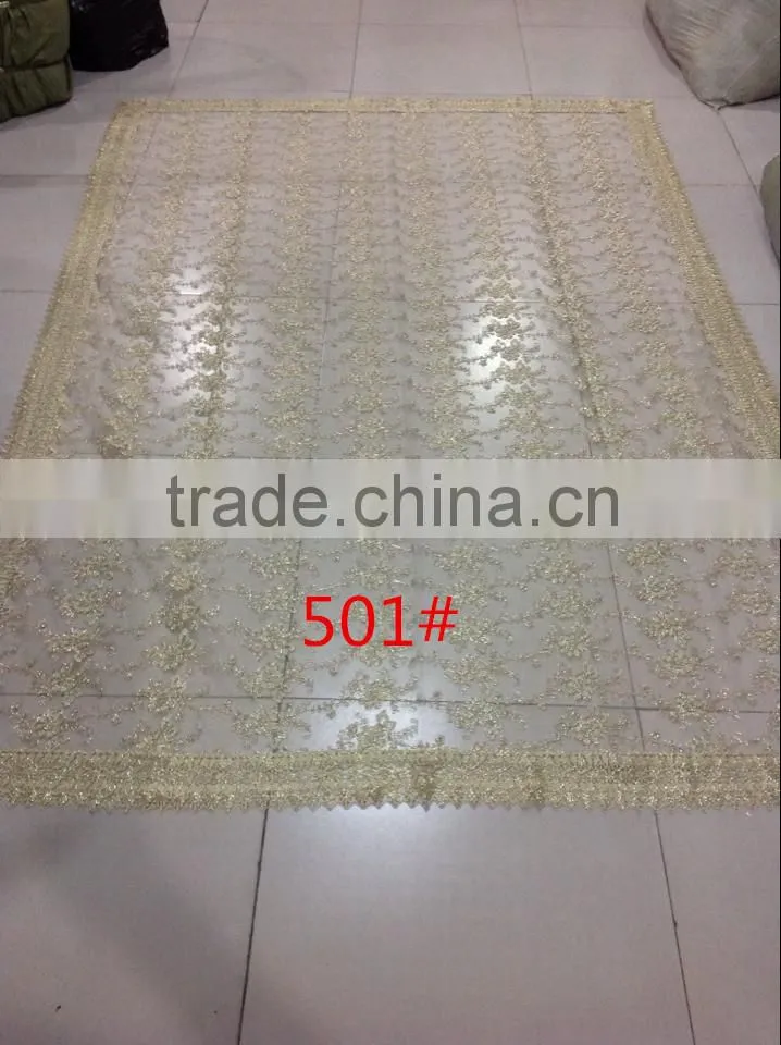 gold tablecloth for wedding /party