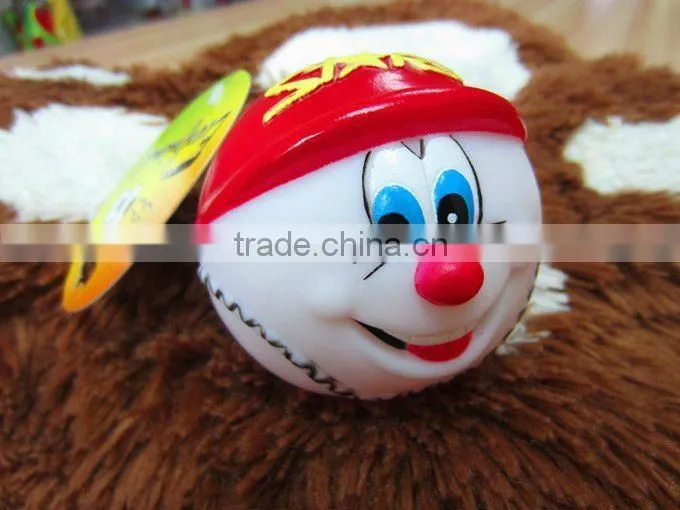 funny toy balls pvc 7.5cm,louder squeaker,pet toy,pet,lovely design and soft material