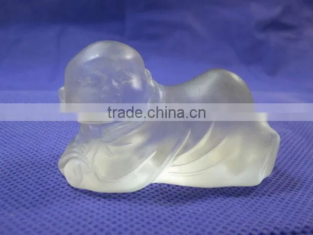 Smoky Quartz carved budda