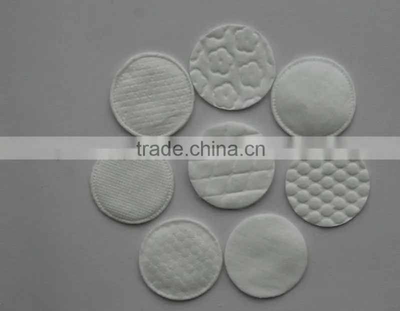 round make-up cotton pad or removal cotton pad