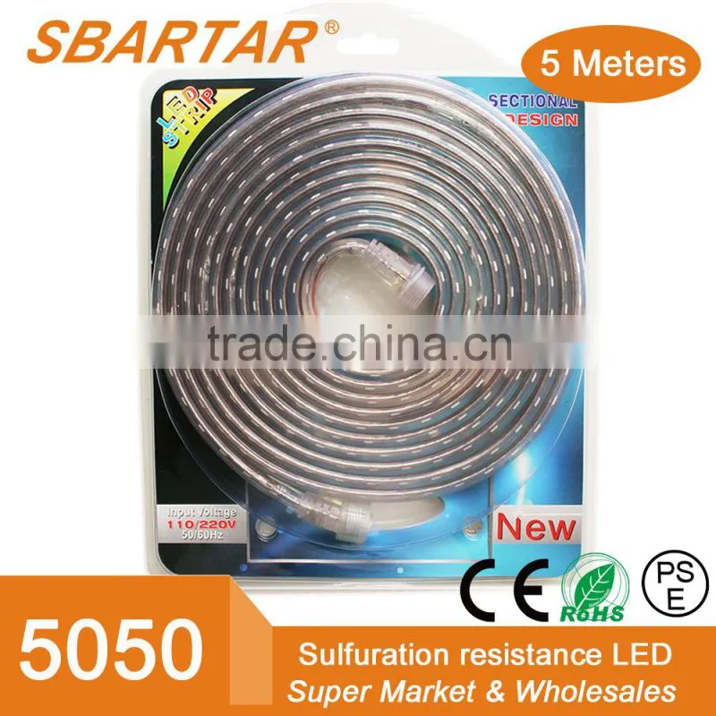 6W/M led epistar chip 328ft 100M flexible waterproof ip67 2835 led strip light