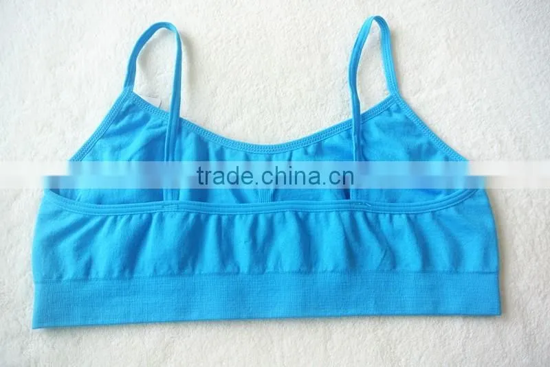 High Quality Wholesale Blue Seamless Teenage Girl Bra And Underwear