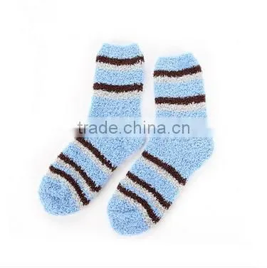 custom soft towel cotton wholesale stripe high quality children terry socks