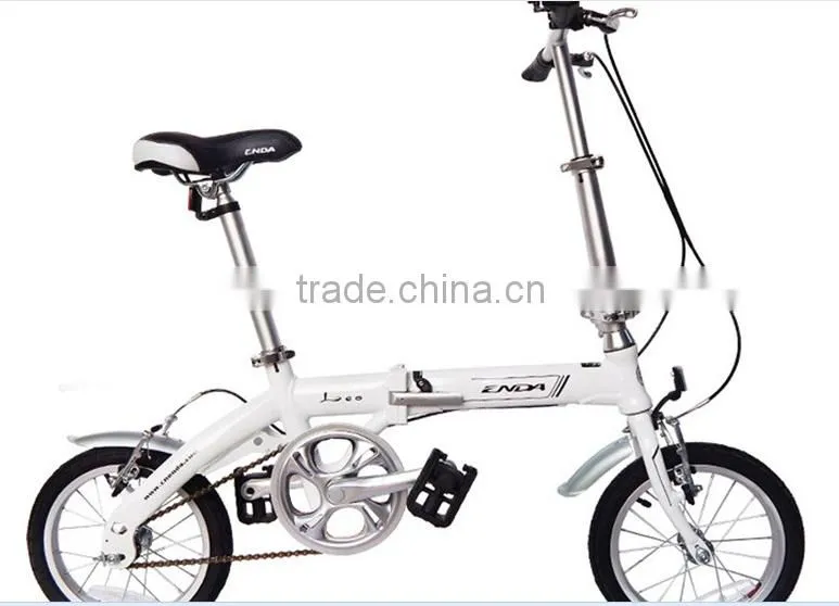 ENDA folding kids bike 14 inches wholesale aluminum alloy POCKET BIKE