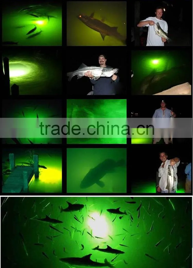 high quality led green fishing light fishing belly boat
