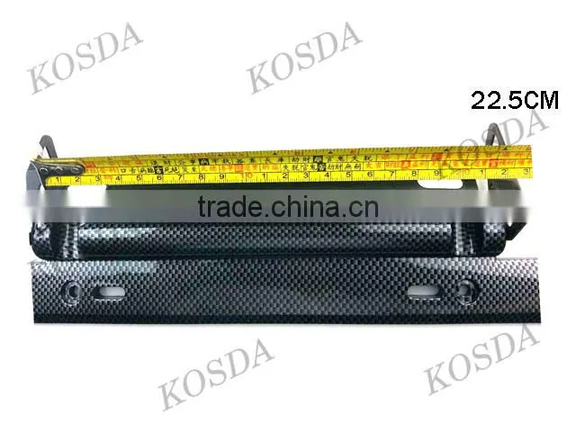 Universal carbon fiber style adjustable number plate car license plate