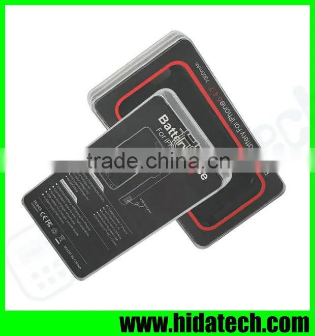 7000mah portable battery charger case for iPhone 6 with USB Socket for Output