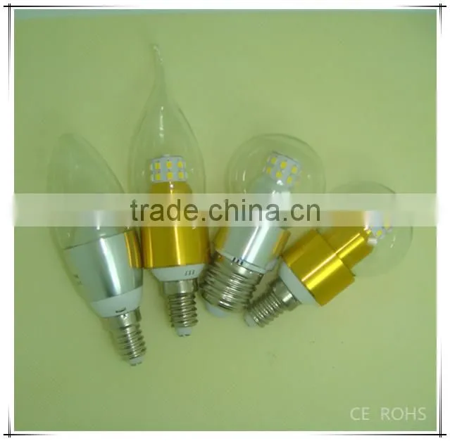 Artificial E12 5W led candle light with CE ROHS GS SAA