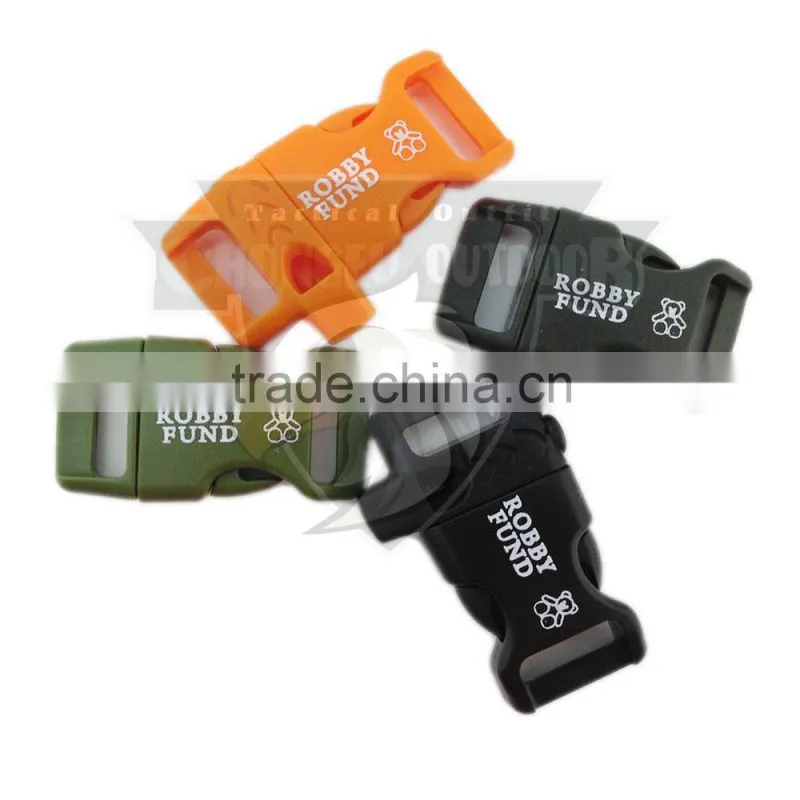 Army green 15 mm Parachute Cord mix Colored 3/8 Buckles