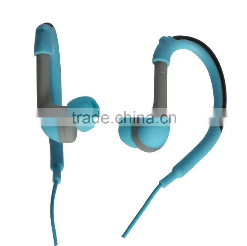 WATER PROOF EARPHONE SWEAT PROOF STEREO EARHOOK HEADPHONES
