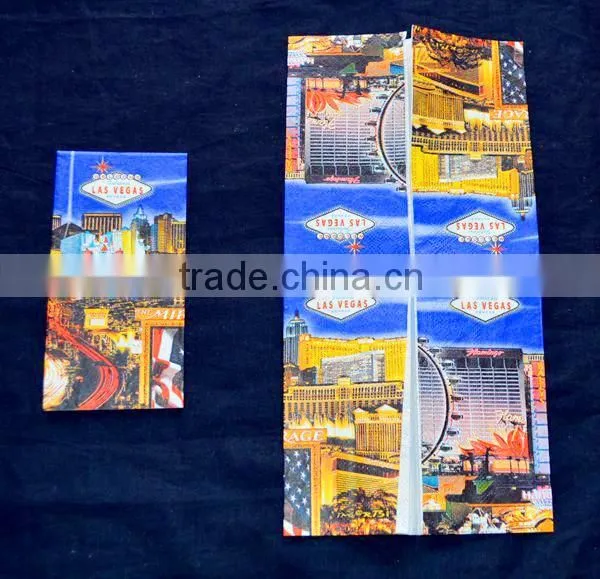 Customized printed facial tissue pocket