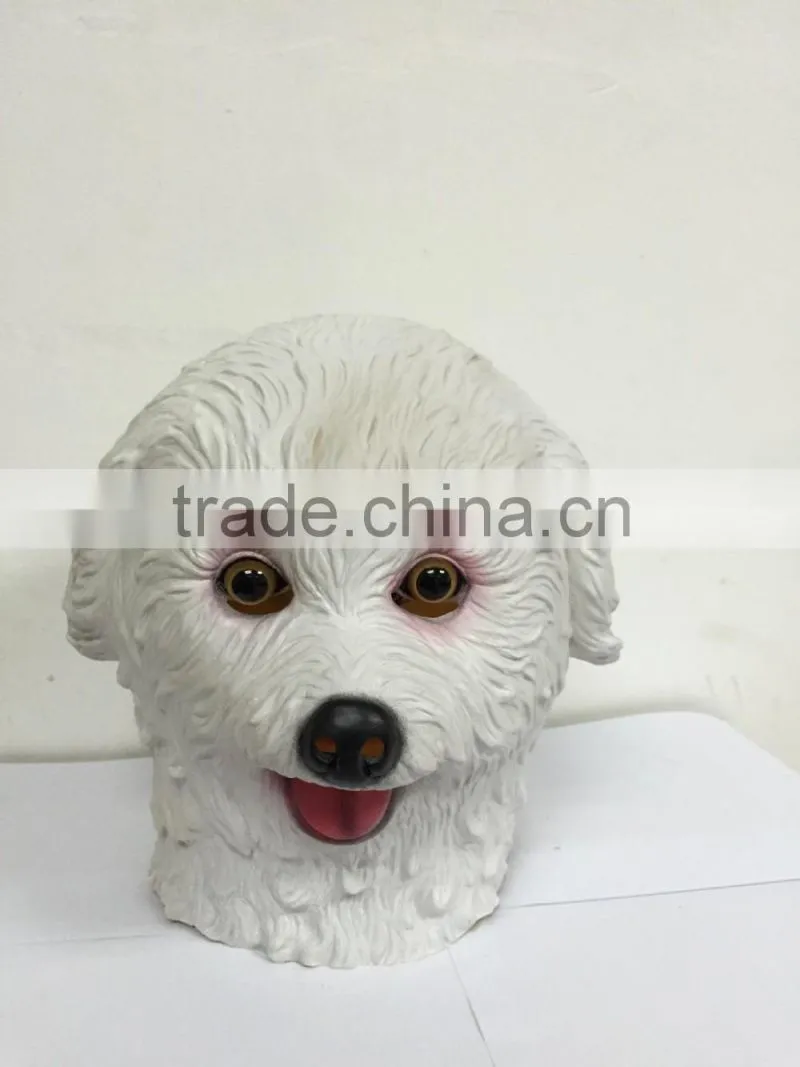 Halloween Party Cosplay Tactic dog Latex rubber Mask Costume dress Carnival costume