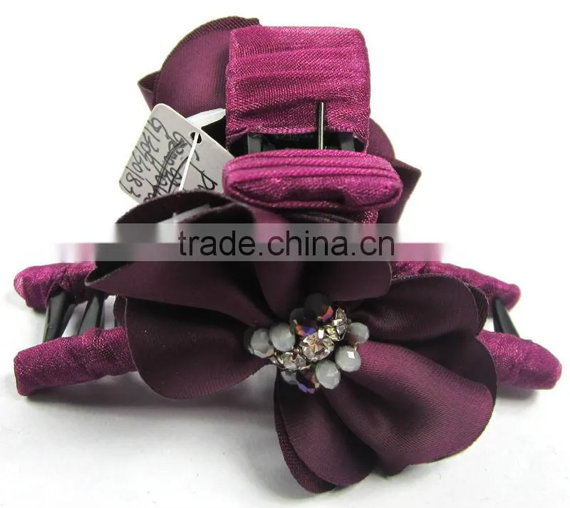 New Fashion Lace banana clip Delicate Flower Hair hair accessories
