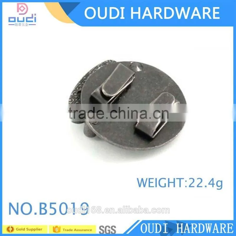Nickel free locks for leather bags for fashion ladies bag turn locks