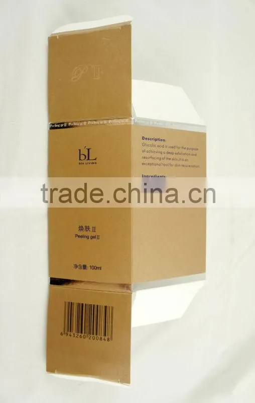 Custom cosmetics paper box