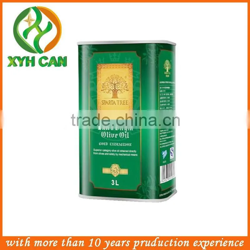 good grade oval extra virgin olive oil tin can