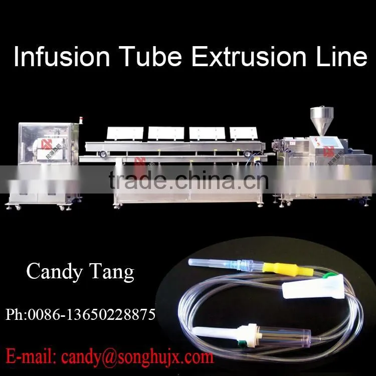 Disposable medical Infusion set with 1.5M length flexibility tube extrusion line