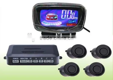 Waterproof LCD Display Reverse Radar System plastic detector parking sensor 12v