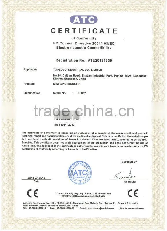 Toplovo Factory TL007 GPS Tracker Device