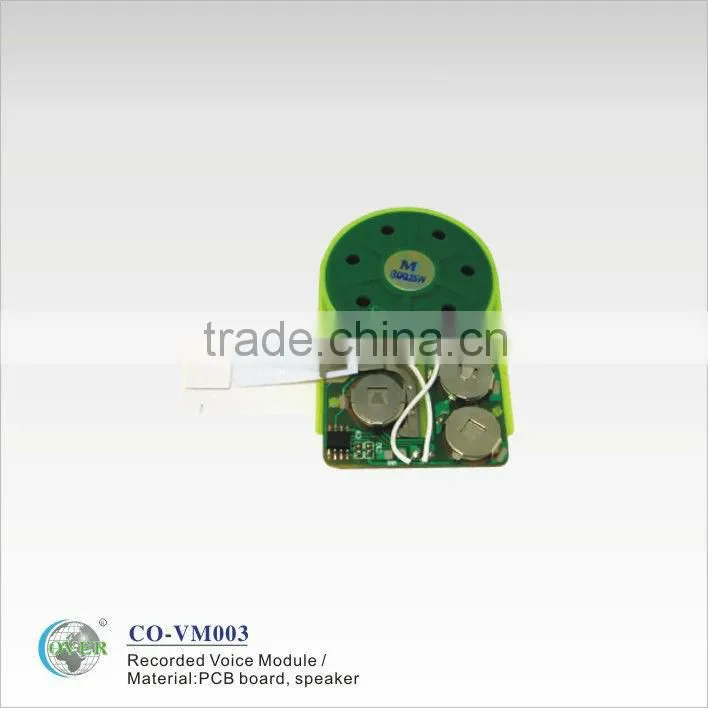 Greeting card programmable sound module