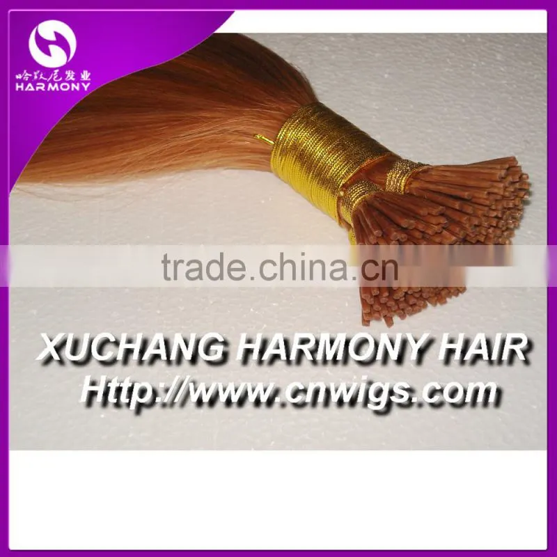 GREAT QUALITY european i tip human hair extension pre bonded