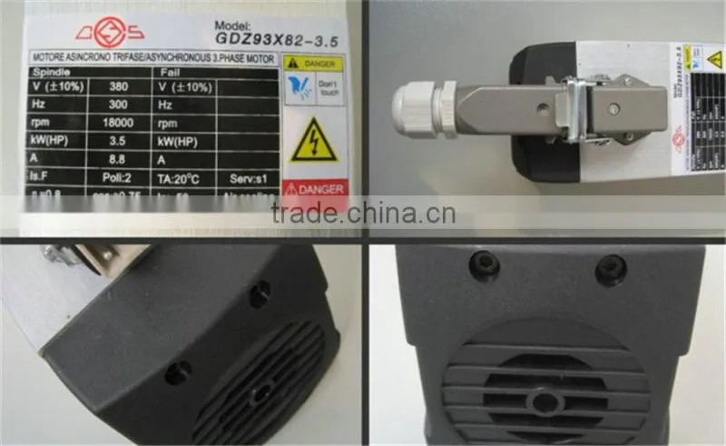GDZ93x82-3.5(380V) Toauto 18000rpm cnc engraving machine spindle motor