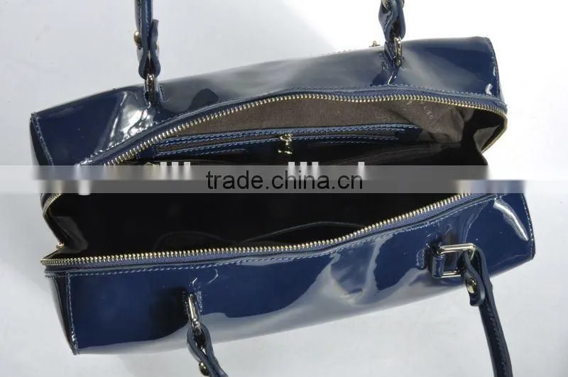 New arrival! Color Block Medium Satchel 2012 Fashion ladies leather handbag