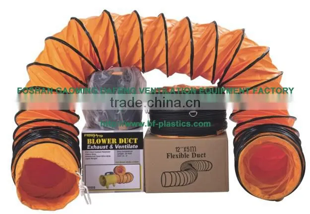310mm Orange PVC flexible insulated duct with carry bag