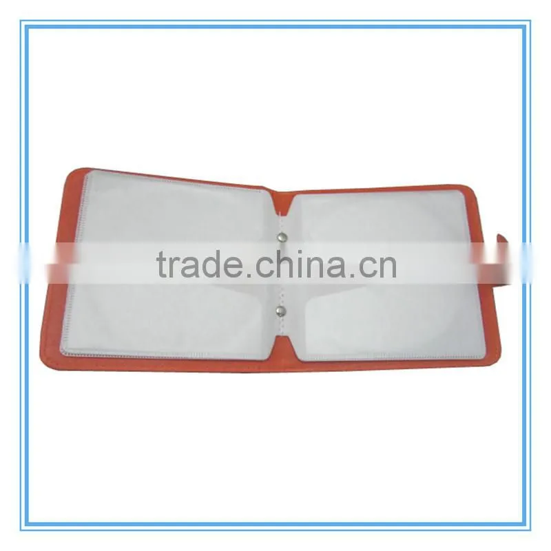 High quality customizable color PVC/PU leather material CD case