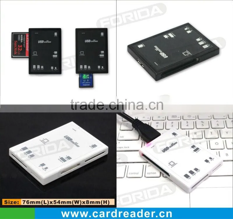 USB 3.0 multi card reader with 6 slots