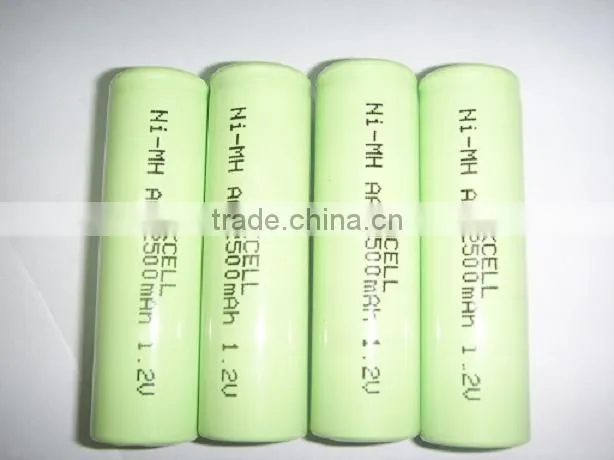 6pcs 1.2V 600mAh AAA NiMH Battery Pack, with wire and connector