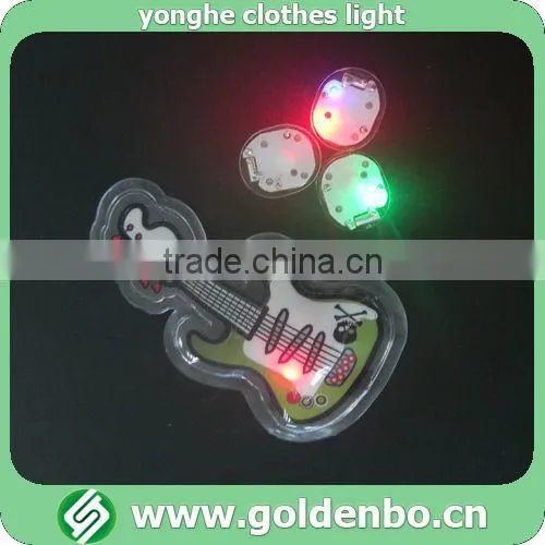 Guitar pattern PVC for clothes led kids clothes light