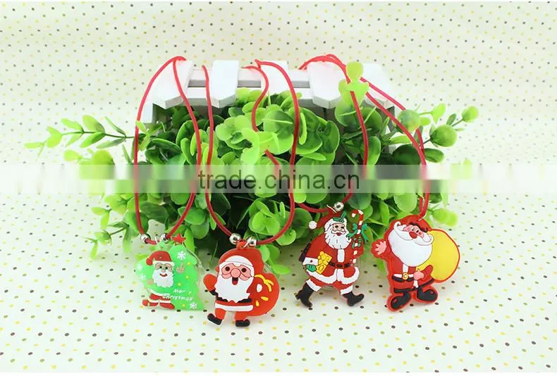 LED flashing christmas father necklace pendant glow necklace