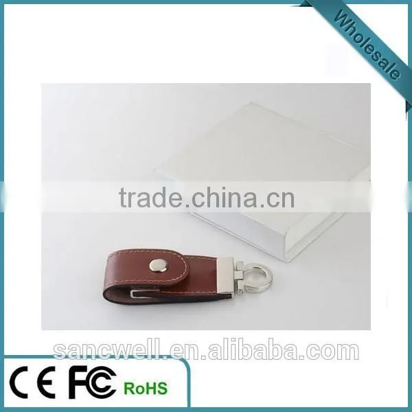 Bulk Leather USB Flash Drive for promotion gifts