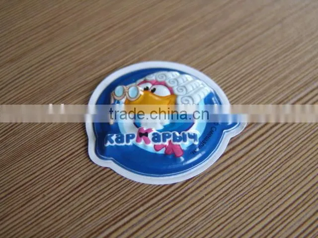 kids cute puffy stickers/promotional gift room decoration 3D puffy sticker